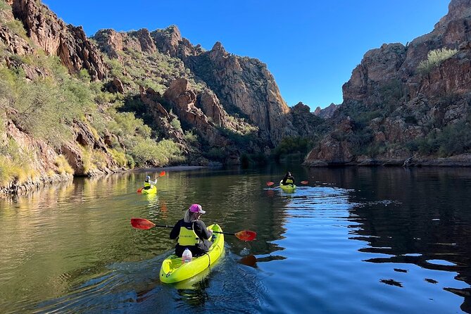 Scenic Guided Kayaking Tour on Saguaro Lake - Timing, heat, and group size on a 3-hour paddle