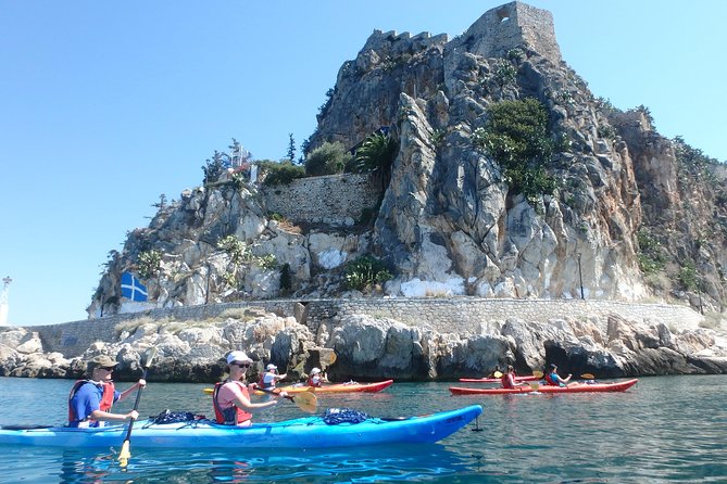 Sea Kayak Nafplio - Medieval Castles Tour - Fortress Stop 1: Bourtzi Island Castle From the Port’s Lighthouse View