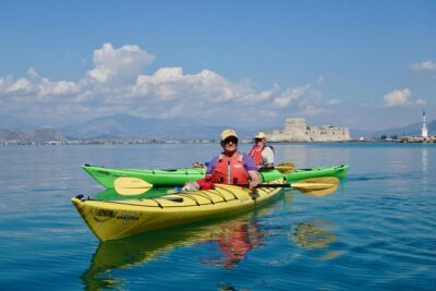 Sea Kayak Nafplio - Medieval Castles Tour - PanExpeditions at Karathona Beach: What the Start Sets Up