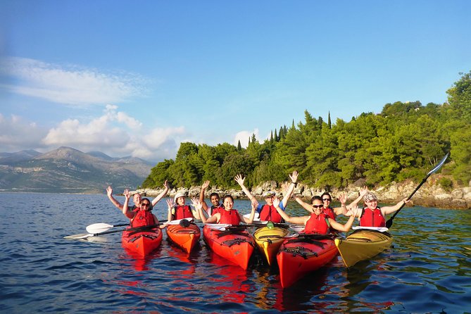Sea Kayaking and Snorkeling to Green Cave on Sipan island from Lopud - Back toward Lopud via Ruda: another cave in the final paddle