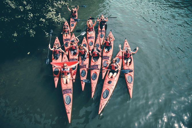 Self-Guided Kayak Adventure In Central Stockholm (One-man kayak) - Stop 1: Passing Stockholm City Hall on the Water