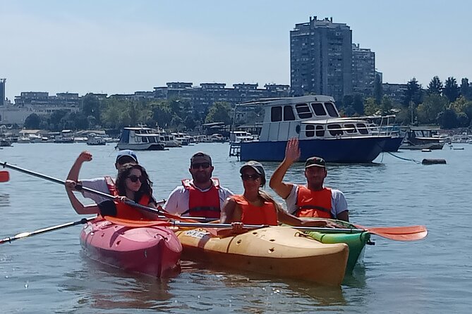 Self-guided kayak tour in Belgrade - The confluence of Sava and Danube: best angles toward Belgrade Fortress