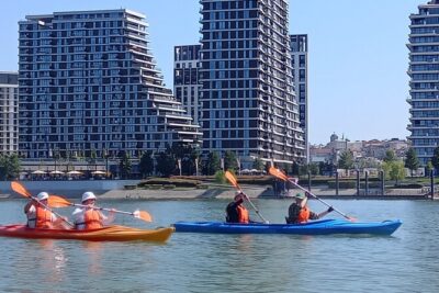 Self-guided kayak tour in Belgrade - Zemun and Gardoš Tower: the ride begins with a city landmark