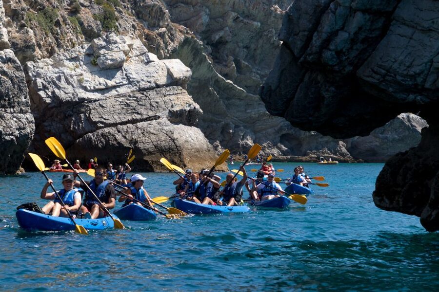 Sesimbra: Arrabida Natural Park & Caves Guided Kayaking Tour - How hard is it really? Pace, first-timer comfort, and choppy-water support