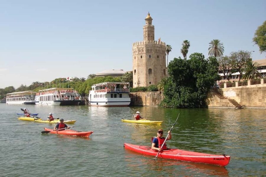 Seville: Guadalquivir River Kayak Tour or Kayak Rental - When the Motorboat Joins: How Group Size Changes Your Tour
