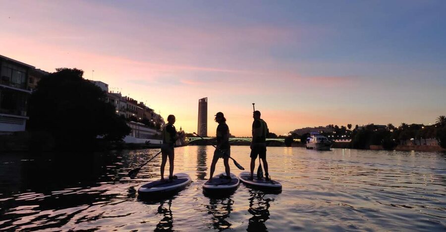 Seville: Sunset and Evening Paddle Boarding Tour - Meeting on C. Betis 19 and getting suited up without stress