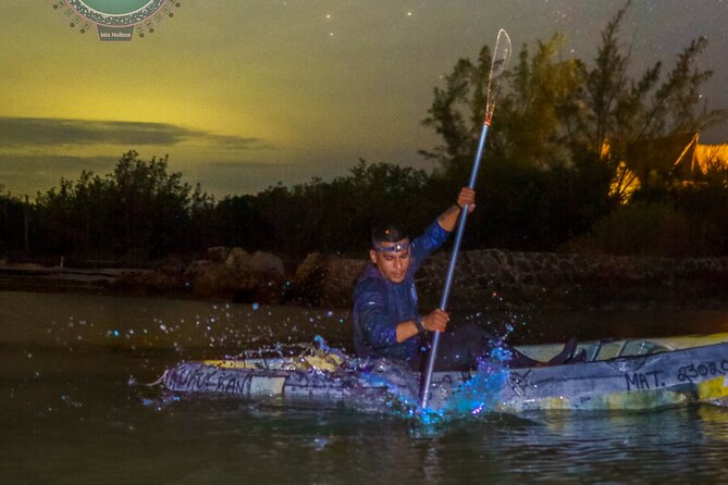Shared Bioluminescence kayak tour in Holbox - What to bring: the night gets wet, and you’ll want the right gear