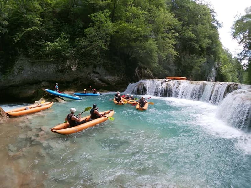 Slunj: River and Waterfalls Kayaking on Mrežnica river - From Hotel Mirjana & Rastoke to Primišlje: the simple, low-stress start