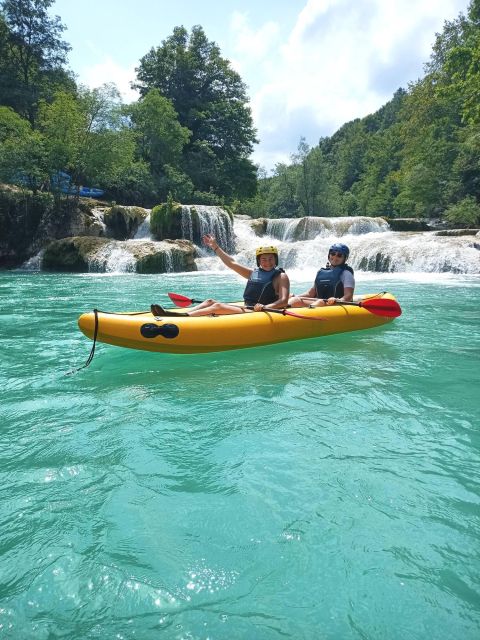 Slunj: Upper Mreznica River Kayaking Adventure - Natural slides and cliff moments: how the guide keeps it fun and controlled