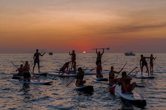 Small group paddle boarding tour to Bagni Regina Giovanna - What’s included vs not included: gear, locker, shower, and the wetsuit gap