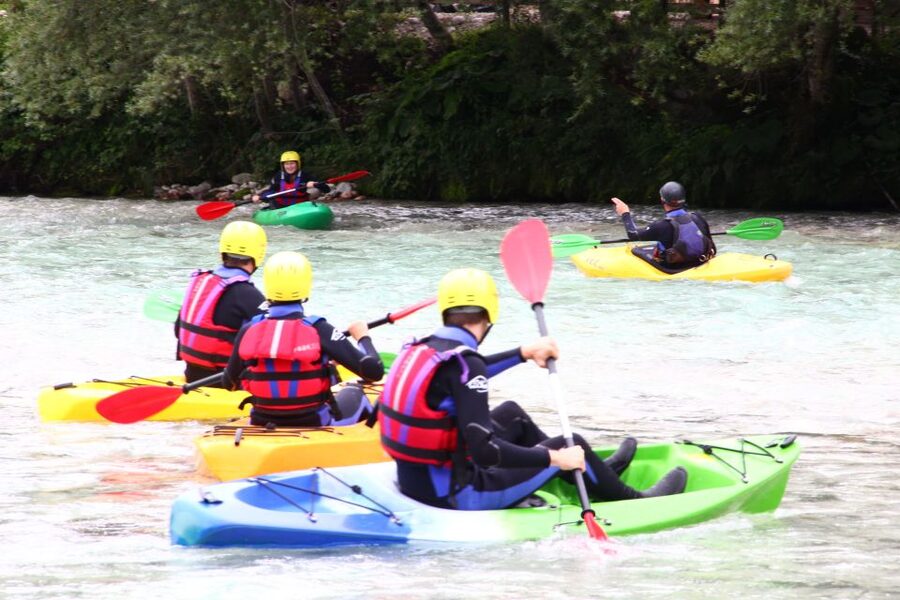 Soča: Kayaking on the Soča River Experience with Photos - Sit-on-top kayaks for beginners: stability first