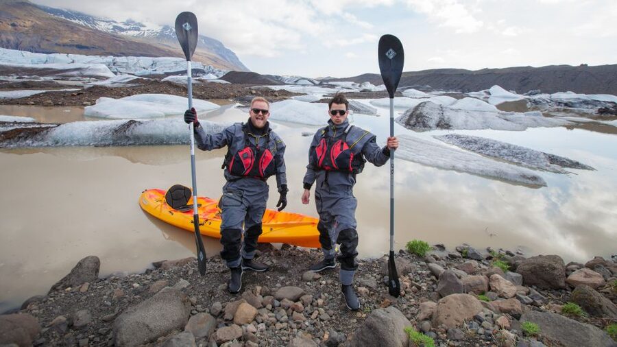 Sólheimajökull: Guided Kayaking Tour on the Glacier Lagoon - Sólheimajökull Lagoon: the rare view you only get from water