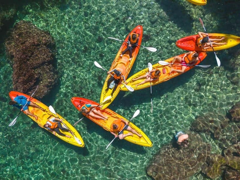 Sorrento: kayak small group tour to Bagni Regina Giovanna - After the swim: shower, toilet, and the little comfort wins