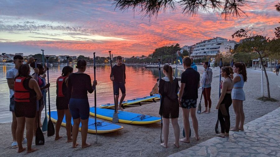Split: Stand Up Paddleboard Night Glow Tour - From Opposite Hotel Briig to Stobreč Water Time