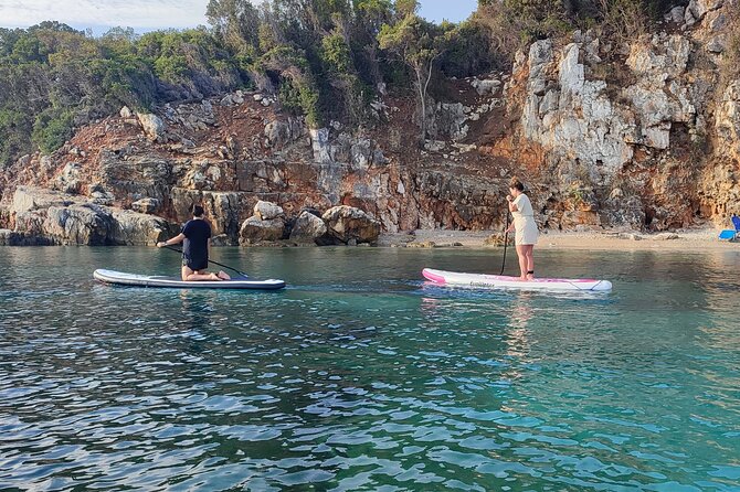 Stand Up Paddle-boarding around Ksamil islands (3 times a day) - The route around Ksamil islands: Ksamil coast + island-hopping vibes