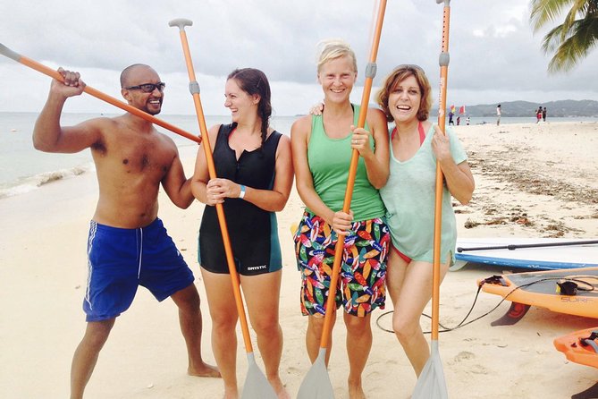 Stand Up Paddle Lessons - What happens once you step onto the board in Tobago waters