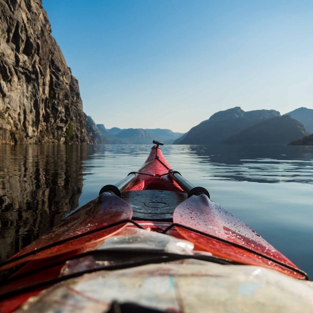 Stavanger: Lysefjord Kayak Safari (Waterfalls & Pulpit Rock) - The first lesson on the water: steering and efficient forward paddling