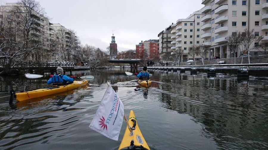 Stockholm: Winter City Kayaking Tour - Getting to Stockholm Adventures / ICEguide without stress