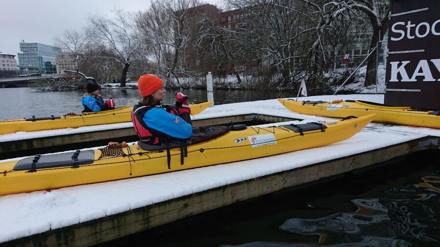Stockholm: Winter City Kayaking Tour - Route highlights from the kayak: City Hall, Gamla Stan, Södermalm