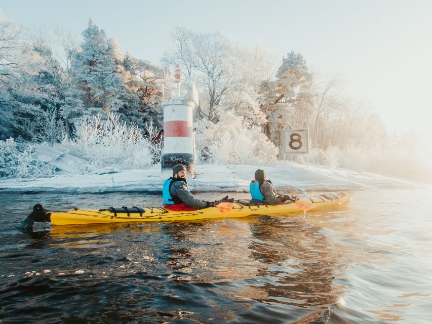 Stockholm: Winter Kayaking, Swedish Fika, and Hot Sauna - Sauna after the water: wood-burning warmth plus the option for the cold plunge
