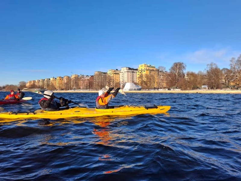 Stockholm: Winter Kayaking Tour through the City Centre - Paddling Under Stockholm City Hall: The First Real Taste of Winter Stockholm