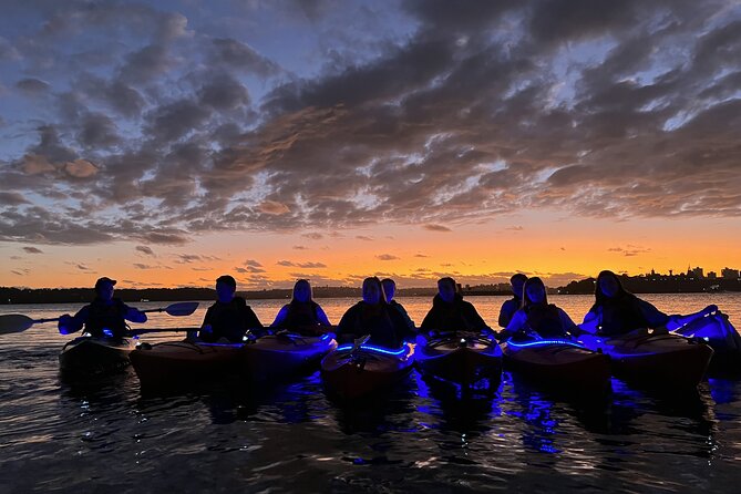 Sunrise Paddle Session on Syndey Harbour (single kayak) - The staff and photo setup: safety first, good angles second