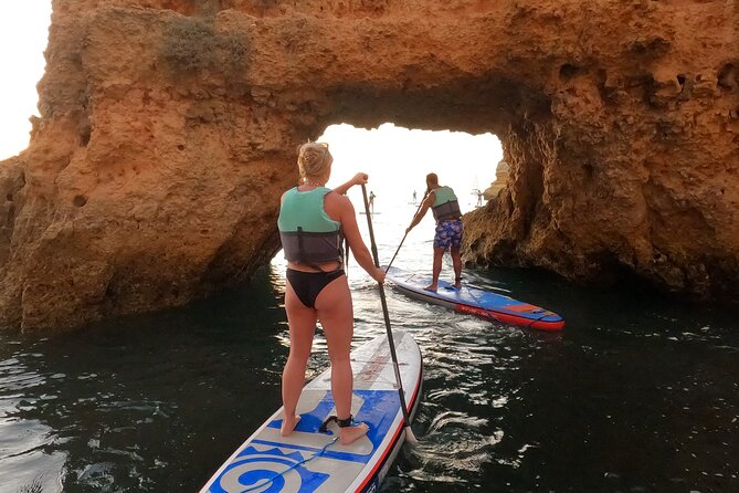 Sunrise SUP Caves Tour in Lagos – Small Group Experience - Gear that keeps you comfortable: wetsuit, life vest, and the eco board