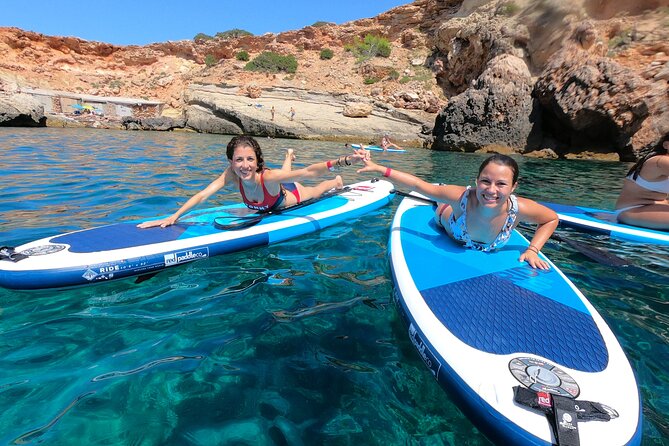 Sunset Beach Tour 3 HS all Inclusive ( Paddle boards , Kayaks & Snorkeling) - Sunset Time in San Antonio: The Champagne Moment