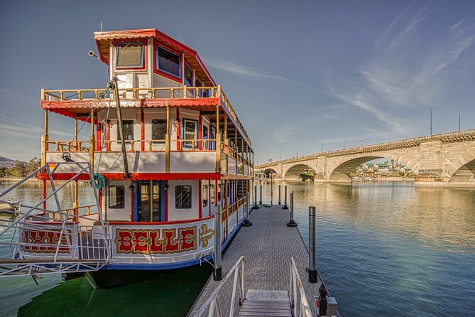 Sunset Cocktail Cruise on Lake Havasu's Paddle Wheeler - London Bridge Stop: where the view is the whole reason