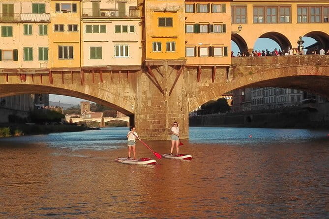 SUP at Ponte Vecchio with a Floating Drink - Florence Paddleboarding - Price and value at $144.17 for about 2 hours
