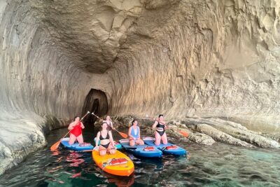 SUP Sunset Paddling to Ta Marija Caves - The Paddle Out: Finding Rhythm Toward Ta’ Marija