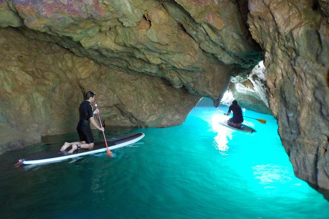 SUP Tour in Algarve Ingrina Caves w/ Snorkeling & Photos Included - Photos and videos emailed after: why this inclusion matters