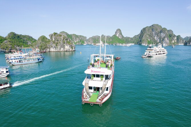Sweetness Cruise Ha Long Bay: Caves, Kayaking, Swimming & Lunch - TiTop Island: Beach Time or the Summit View
