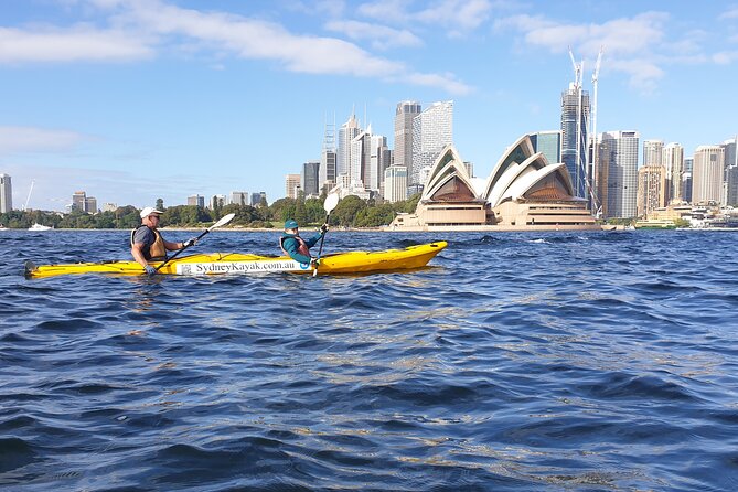 Sydney Harbour Bridge Kayak & Breakfast Tour - From Lavender Bay toward the Opera House: the “wow” stretch