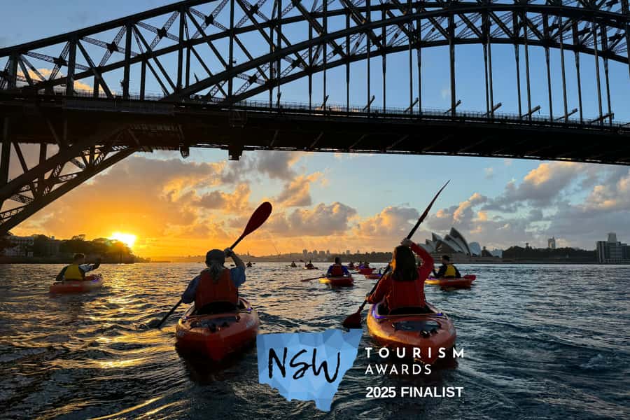 Sydney: Sunrise Kayak, Opera House & Under Harbour Bridge - On the water: paddling out to sunrise and watching Sydney wake up