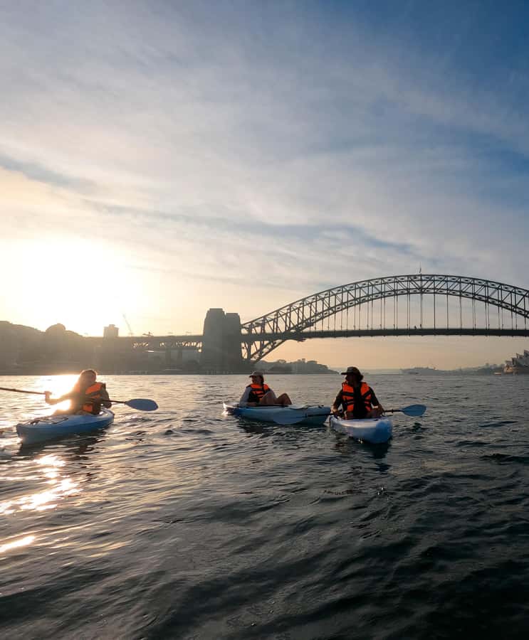 Sydney: Sunset Kayak - Opera & Harbour Bridge Tour (5p. max) - Luna Park stop: photos, wildlife scanning, and learning to find your rhythm