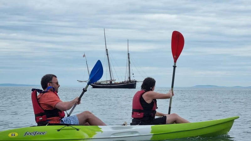 Tenby: Guided Kayaking Adventure - North Beach and Waterwynch Bay: where the route starts to feel scenic