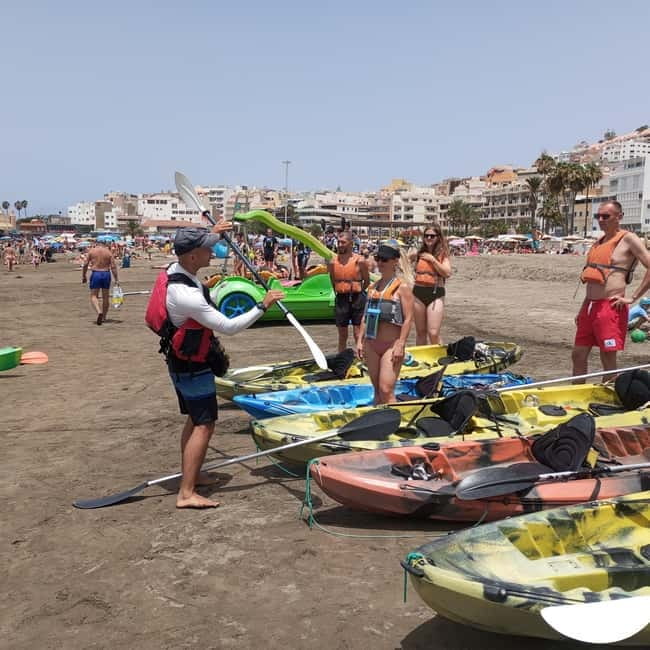 Tenerife: Kayak and Snorkeling Tour with Photos - Snorkeling practice at a sea-only island spot (and what you should notice)