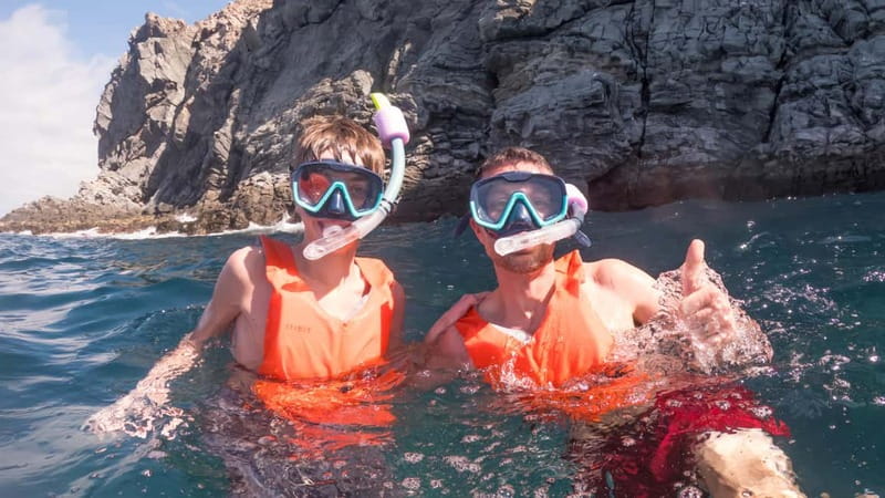 Tenerife: Kayak & Snorkeling Tour - Small Groups - Snorkeling break over Atlantic volcanic rock (with real instruction)
