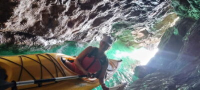 Torquay: Guided Wildlife, Bushcraft, Sea Cave Kayak Safari - How the 3-hour route uses caves, coves, and rock formations