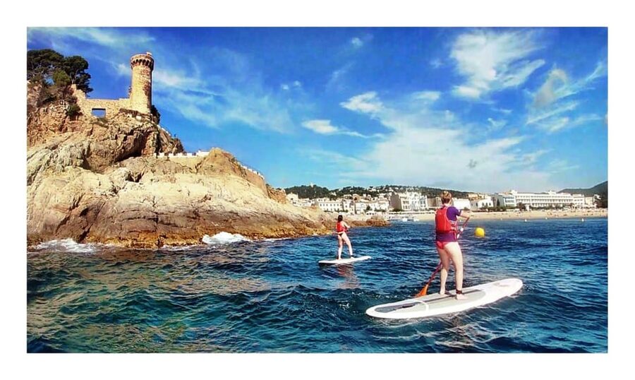 Tossa de Mar: Guided Route in Paddle Surfing&Coves and Caves - Safety Built In: Vest On, Support Boat Nearby