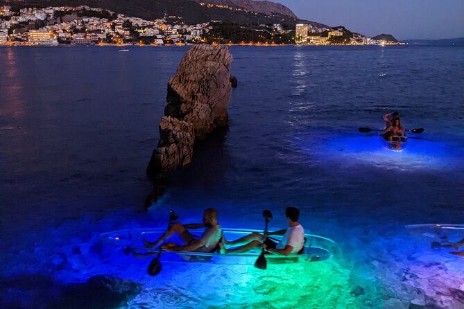 Transparent Kayak Glow Tour in Split - Equipment Notes: Clear Kayaks, Double Seats, and Weight Limits