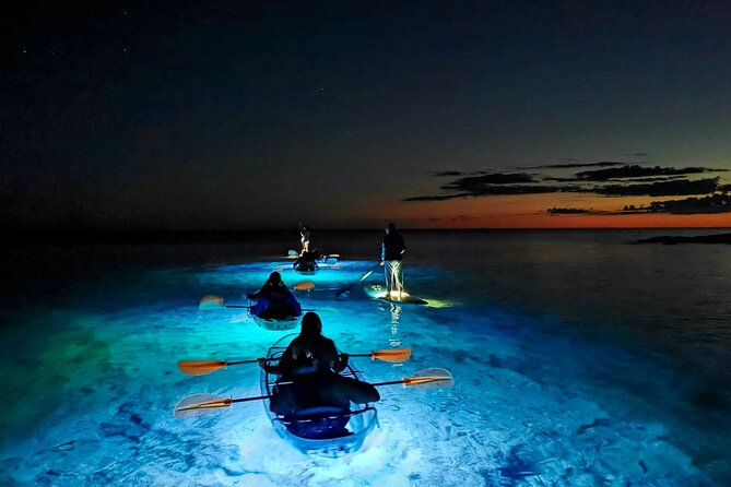 Transparent Kayak Night Glow Experience from Pula - Verudela meeting point and what the 2-hour timing really means