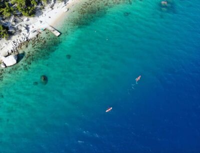 Water activity, kayak tours with a guide, cliff jumping - Quiet Bays on Krk: Paddling, Masks, and Secluded Swimming Breaks
