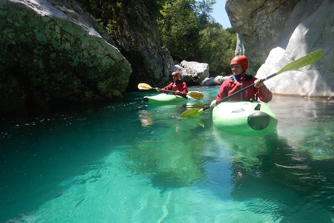 Whitewater Kayak Course on Soca River - Day 1 on the Soča: kitting up, safety rules, then a coached 5–10 km descent