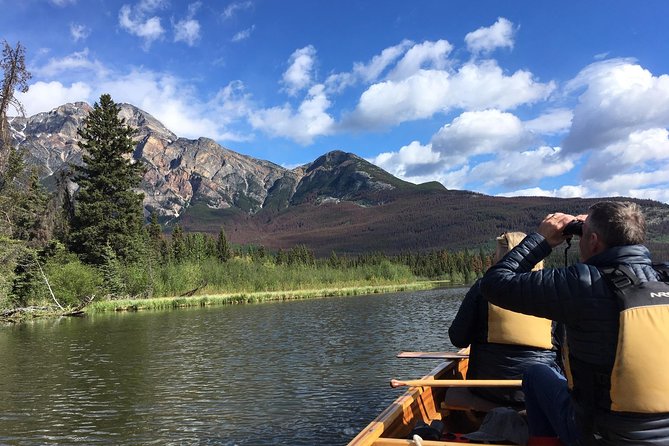 Wild Current Canoe Adventure Join a small group - Stop-by-stop: Pyramid and Patricia Lakes with Jasper National Park views