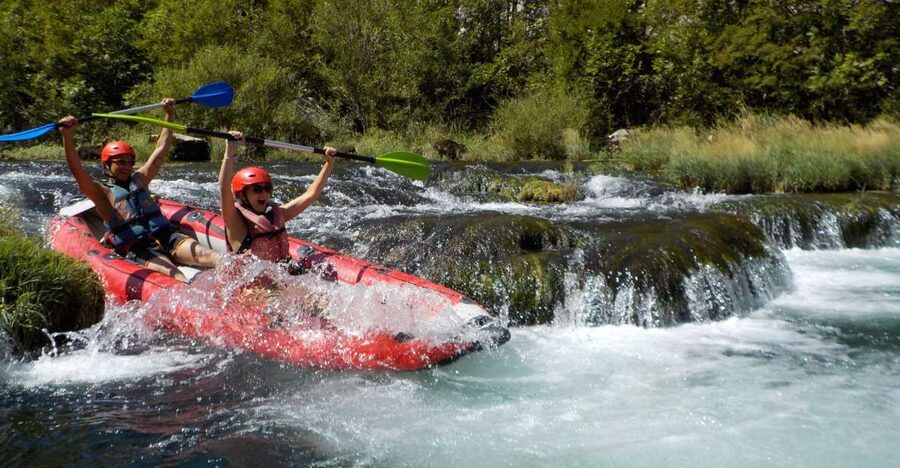 Zadar: River Zrmanja Guided Kayak Safari & Waterfalls - A realistic half-day timeline: from change rooms to Muškovci swimming