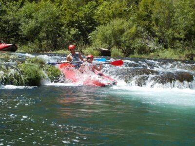Zadar: River Zrmanja Guided Kayak Safari & Waterfalls - Getting to Kaštel Žegarski: follow the green canoe sign